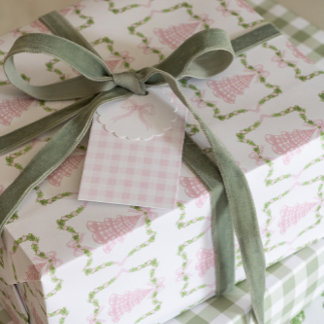 Addy's Christmas Trees Wrapping Paper Sheet