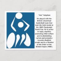 “Ade” Adepitan, wheelchair basketball player