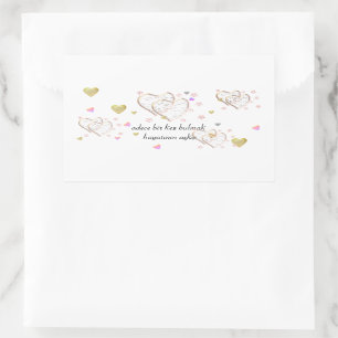 adece bir kez bulmak hayatının aşkı ,personalised rectangular sticker