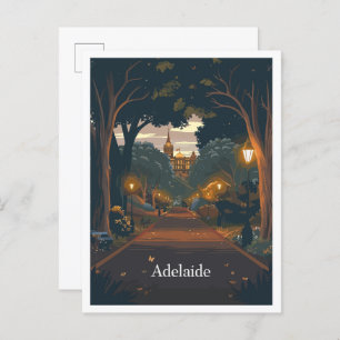 Adelaide Australia Art Vintage Travel Postcard