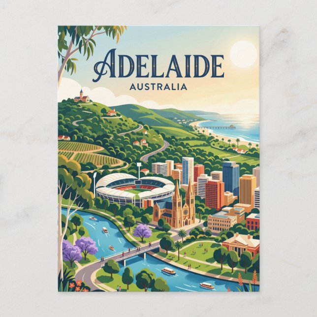 Adelaide Australia Postcard (Front)