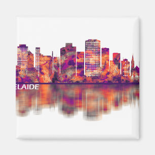 Adelaide Australia Skyline Magnet