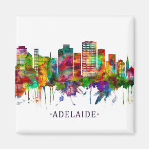Adelaide Australia Skyline Magnet