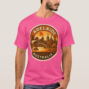 Adelaide Australia Vintage City Travel T-Shirt