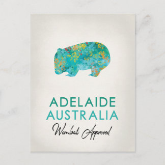 Adelaide Australia Wombat Postcard