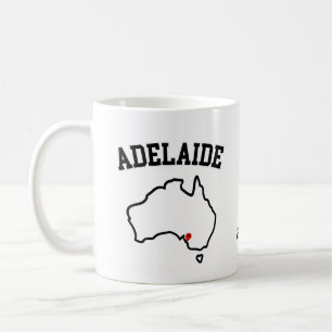 Adelaide City Map Customised Year Coffee Mug