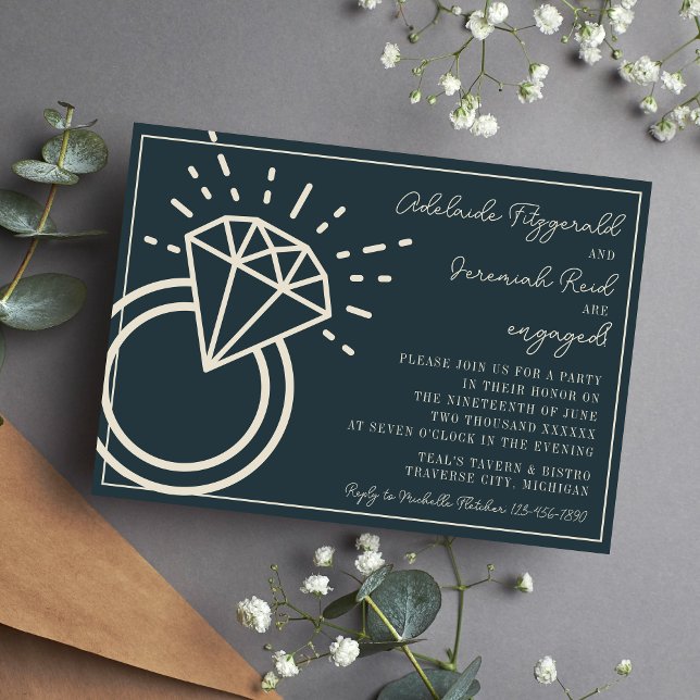 Adelaide | Curated Colour | Engagement Party Invitation (Creator Uploaded)