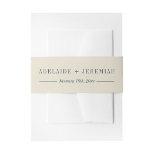 Adelaide   Curated Colours   Wedding Invitation Belly Band