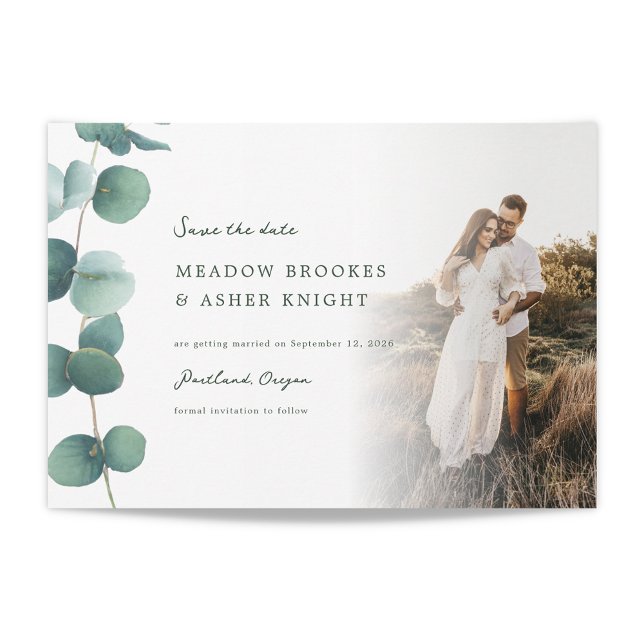 Adelaide Eucalyptus Wedding Save the Date (Creator Uploaded)