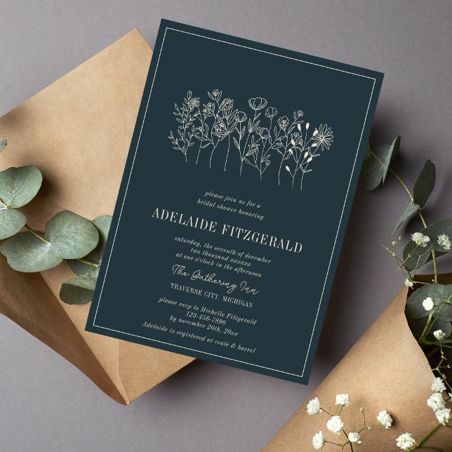 Adelaide Floral | Curated Colours | Bridal Shower Invitation (Creator Uploaded)