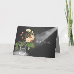 Adelaide Rose on Black Card