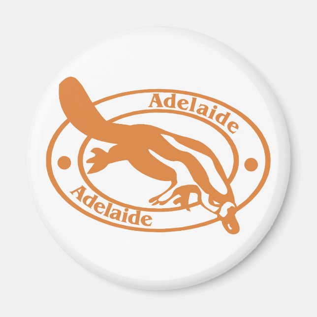 Adelaide Stamp Magnet (Front)