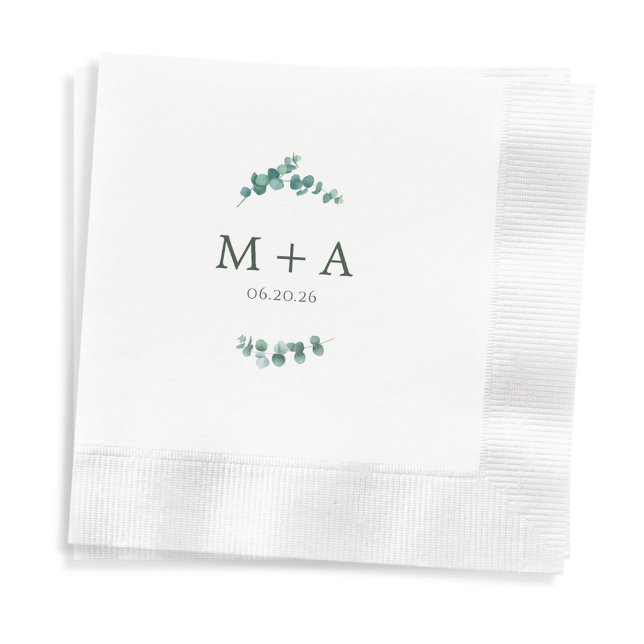 Adelaide Wedding Monogram Napkin (Creator Uploaded)