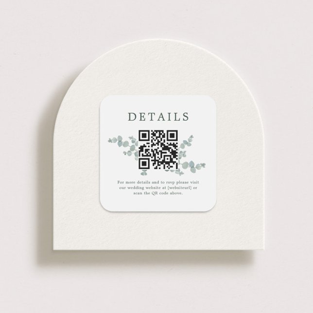 Adelaide Wedding QR Code Square Sticker (Creator Uploaded)
