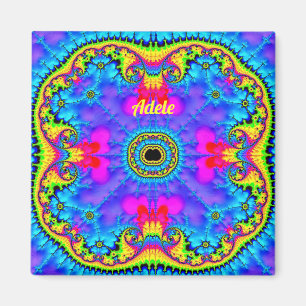 ADELE ~ 3D Fractal Design Fluoro Shades Magnet