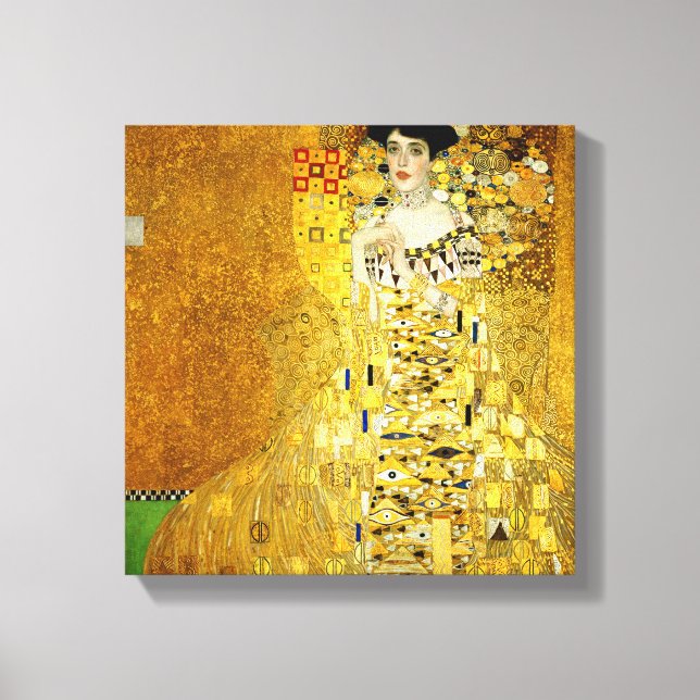 Adele Bloch-Bauer I by Gustav Klimt Canvas Print (Front)