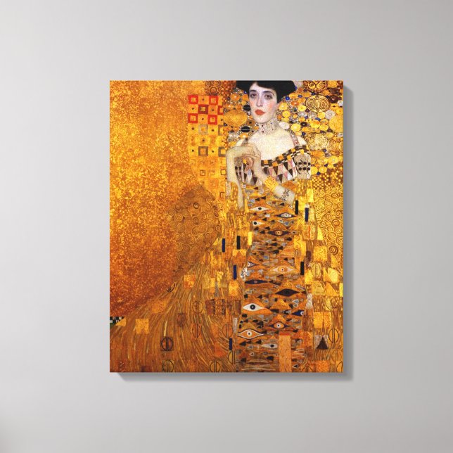 Adele Bloch-Bauer's Portrait by Gustav Klimt Canvas Print (Front)