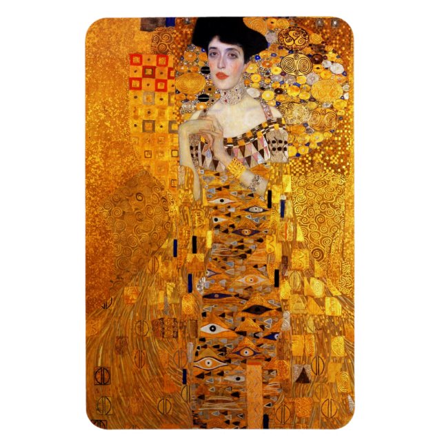 Adele Bloch-Bauer's Portrait by Gustav Klimt Magnet (Vertical)