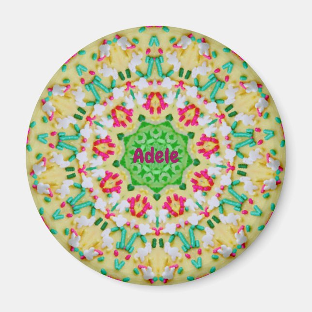 ADELE ~CANDY MAN  Personalized Easter Pattern ~ Magnet (Front)
