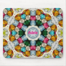 ADELE ~ Colorful Gems Pattern ~ Personalized