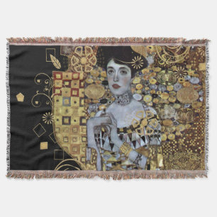 Adele Klimt Throw Blanket