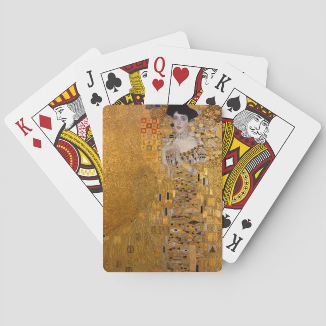 Adele, Lady in Gold by Gustav Klimt Playing Cards (Back)