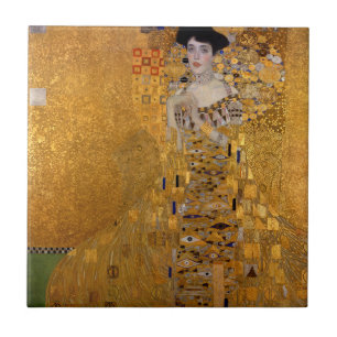 Adele, Lady in Gold by Gustav Klimt, Vintage Tile