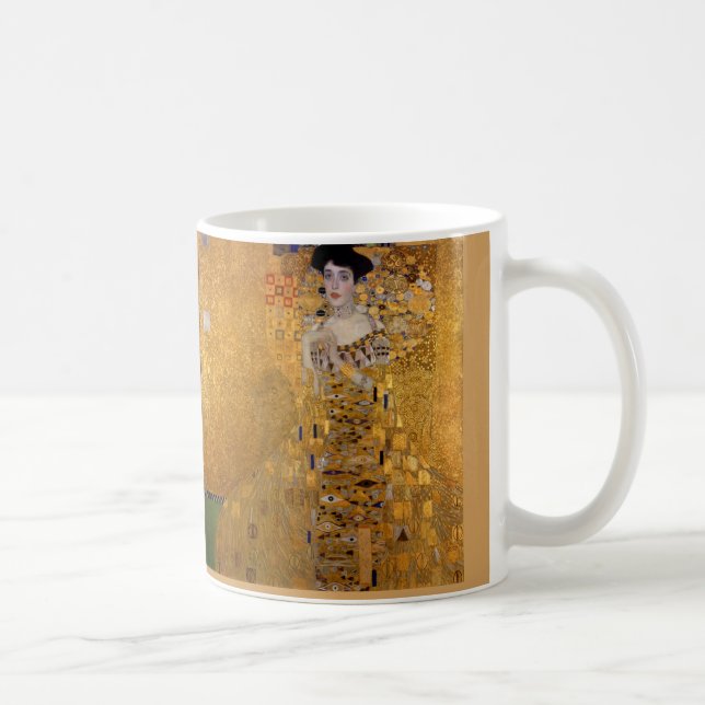 Adele, The Lady in Gold - Gustav Klimt Coffee Mug (Right)