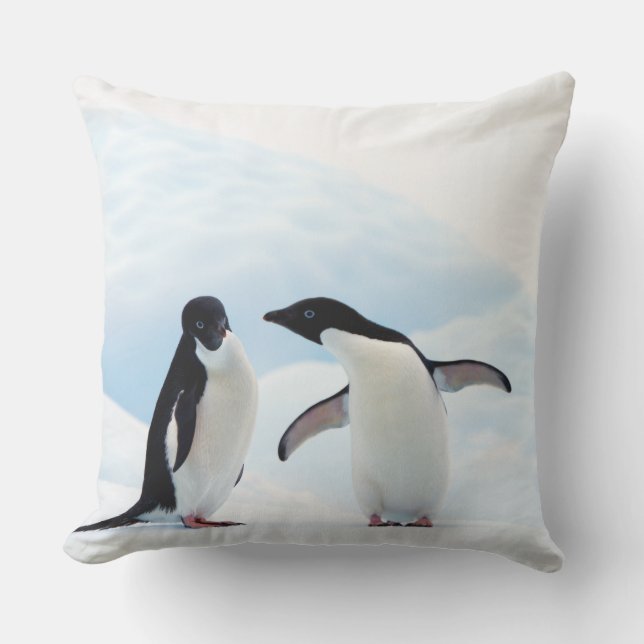 Adelie Penguins Cushion (Front)