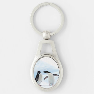Adelie Penguins Key Ring