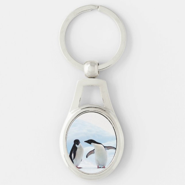Adelie Penguins Key Ring (Front)