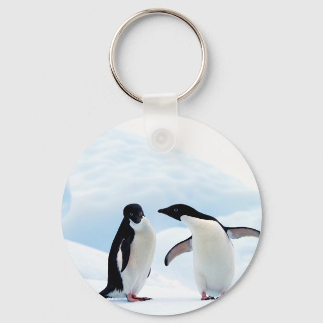Adelie Penguins Key Ring (Front)