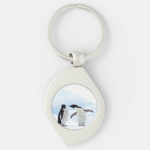 Adelie Penguins Key Ring