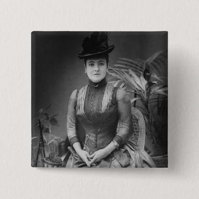 Adelina Patti, 1880 15 Cm Square Badge (Front)