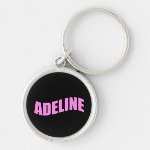 Adeline personal name key ring