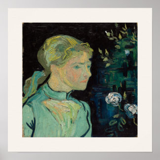 Adeline Ravoux by Van Gogh - Square Poster