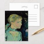 Adeline Ravoux | Vincent van Gogh Postcard<br><div class="desc">Adeline Ravoux (1890) by Vincent van Gogh is a poignant portrait of a young girl, Adeline Ravoux, who was the innkeeper's daughter where Van Gogh stayed in Auvers-sur-Oise. The painting features the subject with a thoughtful expression, her auburn hair neatly styled, and her figure outlined in soft yet vibrant brushstrokes....</div>