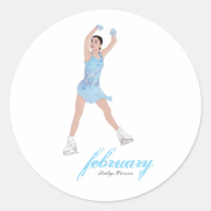 Adeliya Petrosian February Classic Round Sticker