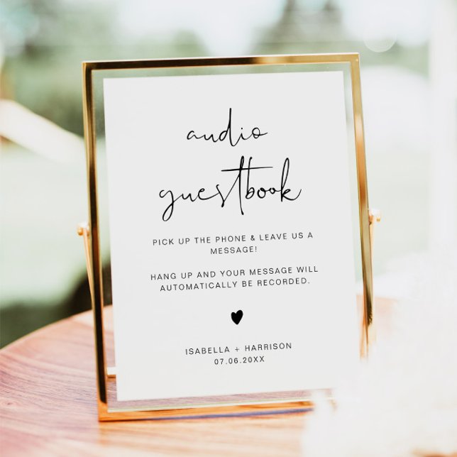 ADELLA Edgy Audio Guestbook Wedding Sign  (Creator Uploaded)