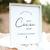 ADELLA Edgy Minimalist Winter Hot Cocoa Bar