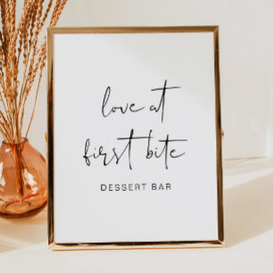 ADELLA Edgy Modern Minimalist Dessert Bar Poster