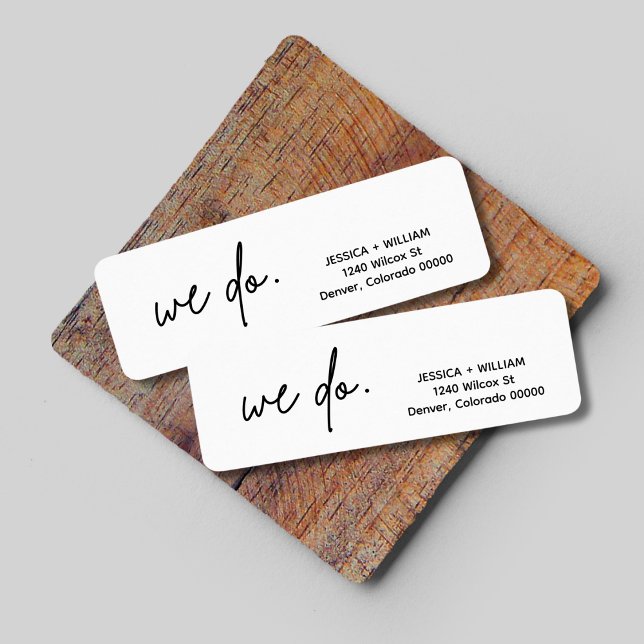 Adella Edgy Modern Minimalist Return Address Label (Creator Uploaded)