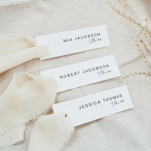 ADELLA Edgy Modern Slender Place Card Name Card