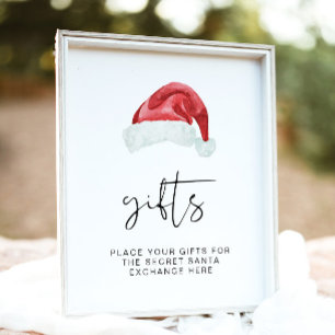 ADELLA Edgy Secret Santa Gifts Sign 