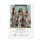 ADELLA Minimal Photo Matron of Honour Proposal