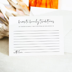 ADELLA Minimalist Family Traditions Enclosure Card