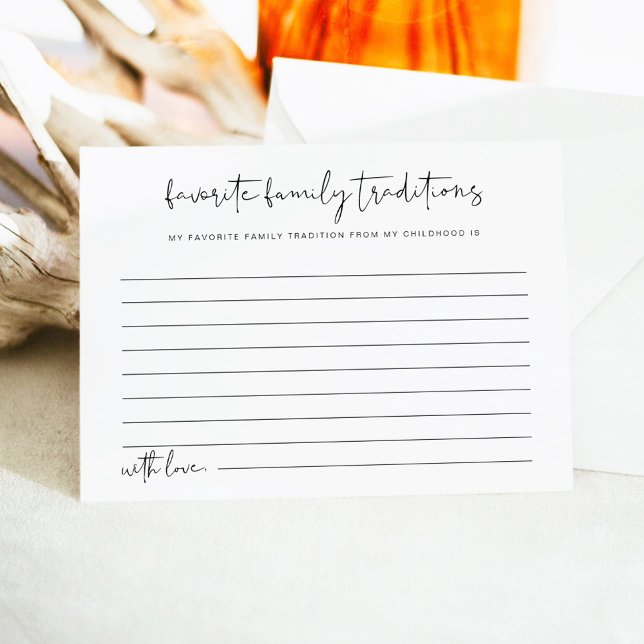 ADELLA Minimalist Family Traditions Enclosure Card (Creator Uploaded)
