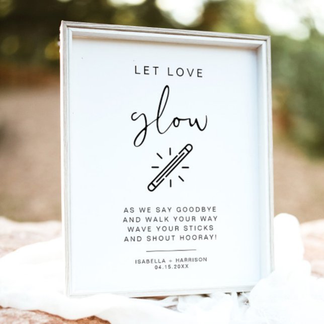 ADELLA Minimalist Let Love Glow Wedding Sign (Creator Uploaded)
