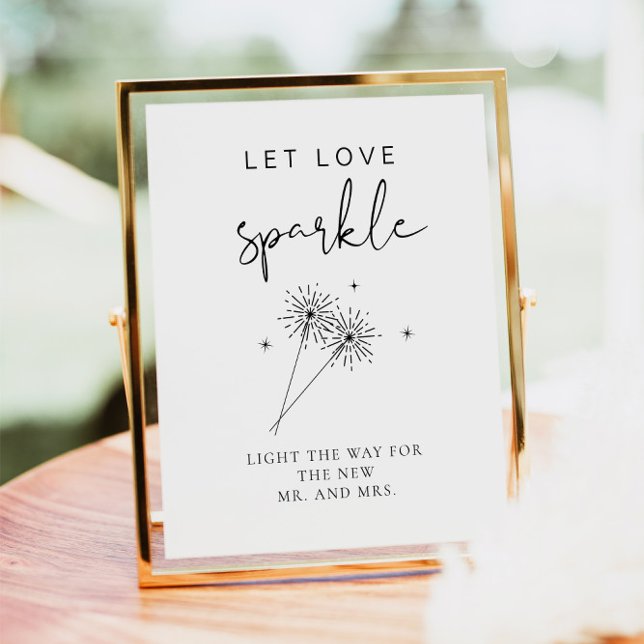ADELLA Minimalist Wedding Sparkler Send Off Poster (Creator Uploaded)