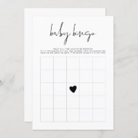 ADELLA Modern Minimalist Baby Shower Bingo Game